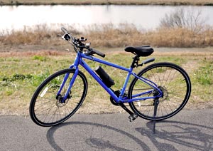 クロスバイクとカメラと写真撮影と